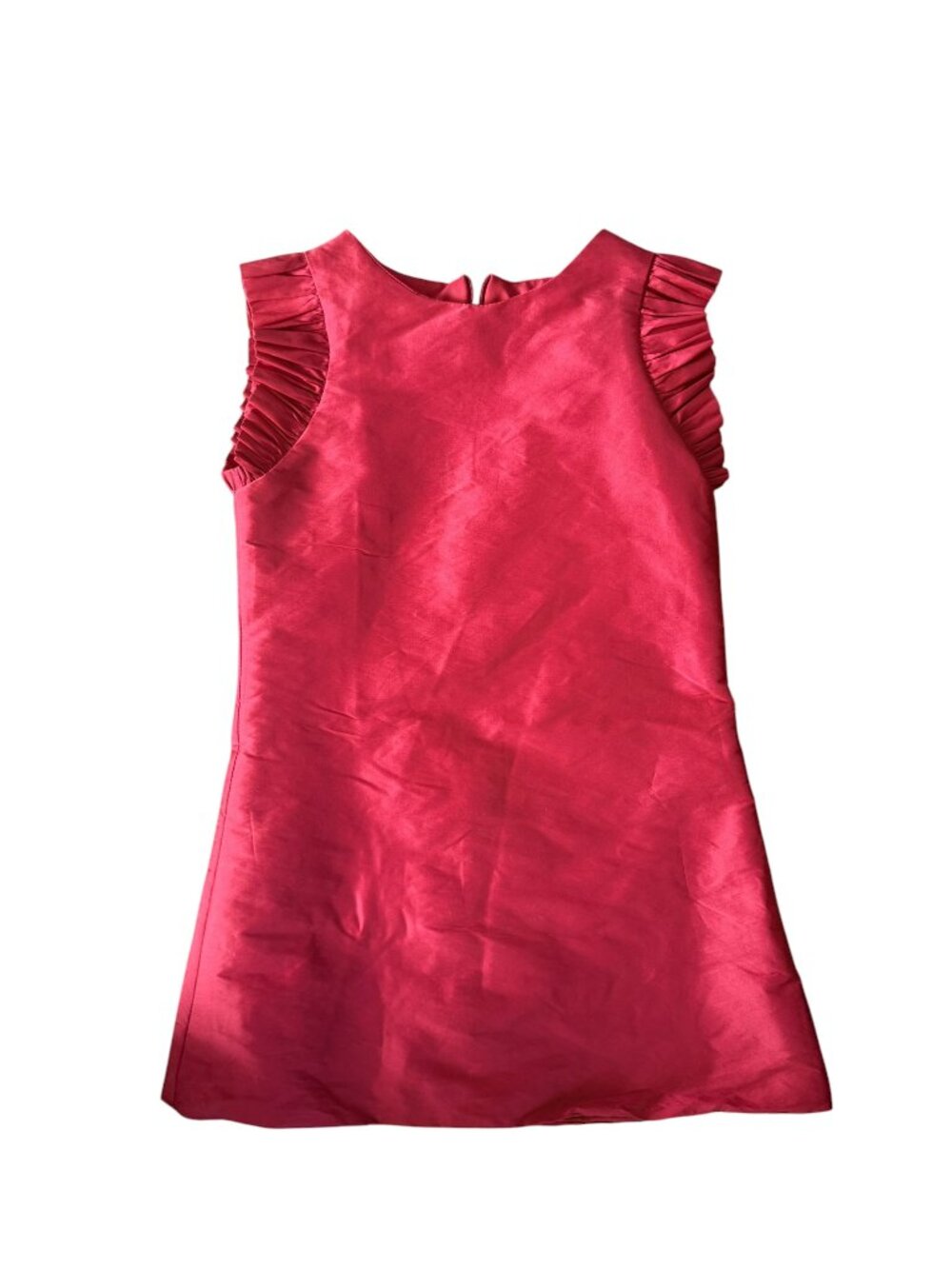 Girls' Silky Red Dress